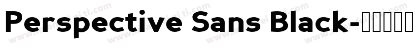 Perspective Sans Black字体转换